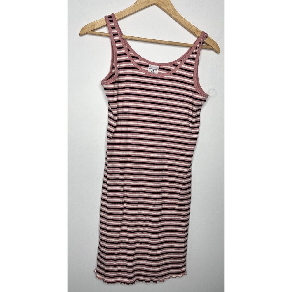 Abercrombie Kids Sleeveless Pink Striped Dress Size 15/16‎ XL
